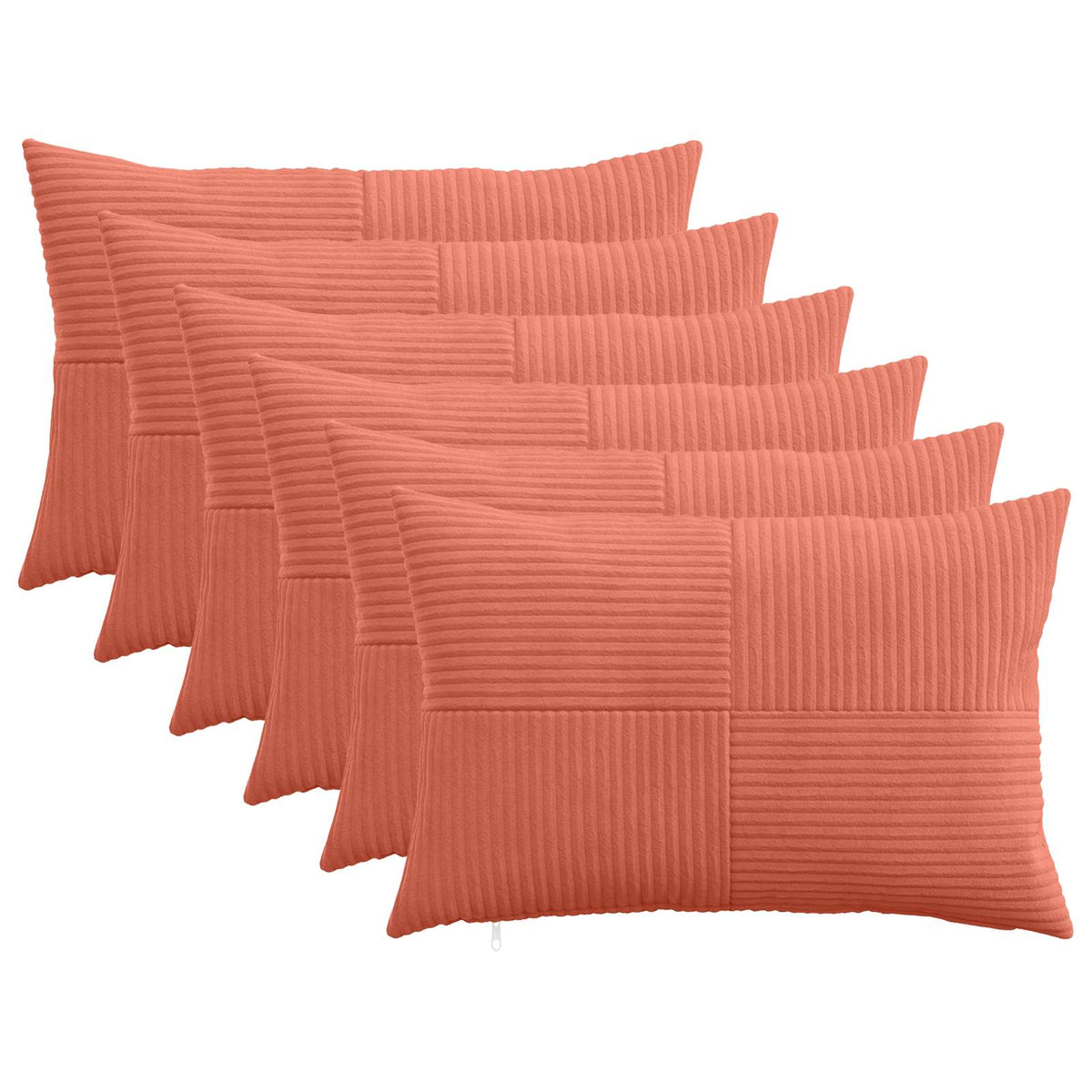 Presvlaka za jastuk 6 pcs ALMELO Crvena narančasta 50 x 70 cm
