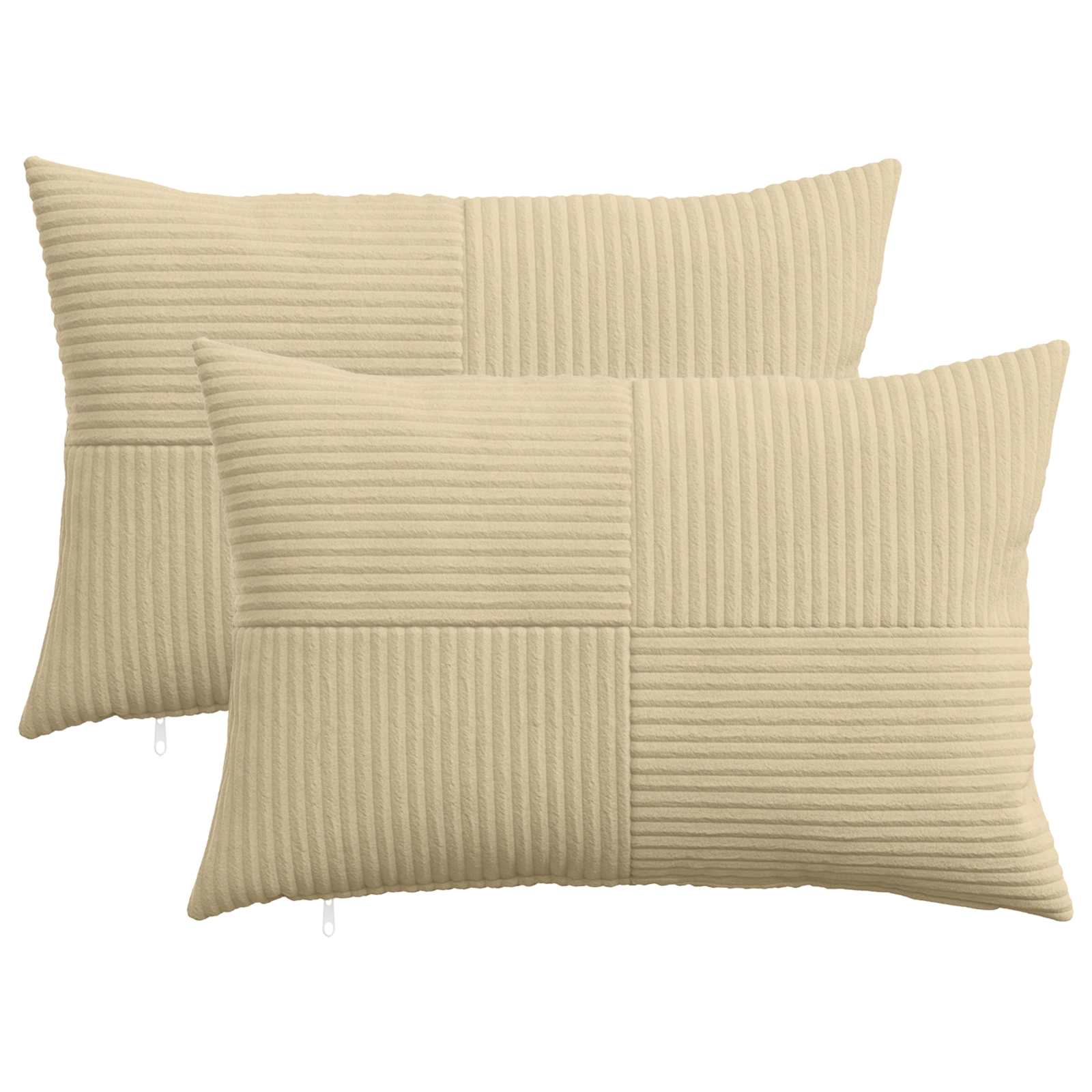 Presvlaka za jastuk 2 pcs ALMELO Siva zelena 50 x 80 cm Kord