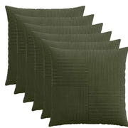 Presvlaka za jastuk 6 pcs ALMELO Zelena 55 x 55 cm Kord