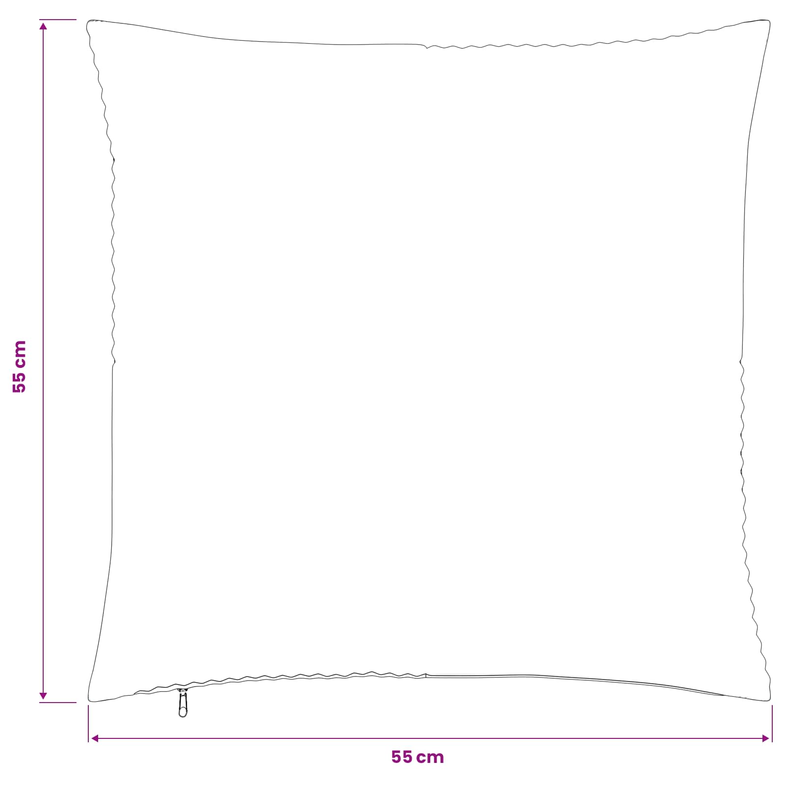 Presvlaka za jastuk 6 pcs ALMELO Zelena 55 x 55 cm Kord