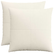 Presvlaka za jastuk 2 pcs ALMELO Krem 60 x 60 cm Kord