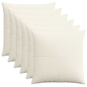 Presvlaka za jastuk 6 pcs ALMELO Krem 60 x 60 cm Kord
