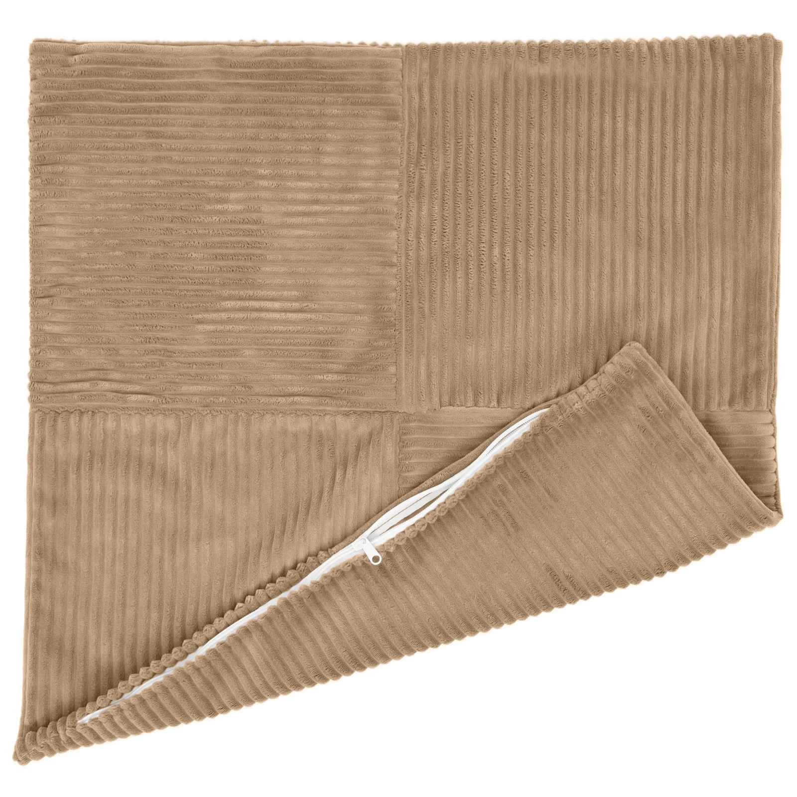 Presvlaka za jastuk 2 pcs ALMELO Smeđa 60 x 60 cm Kord