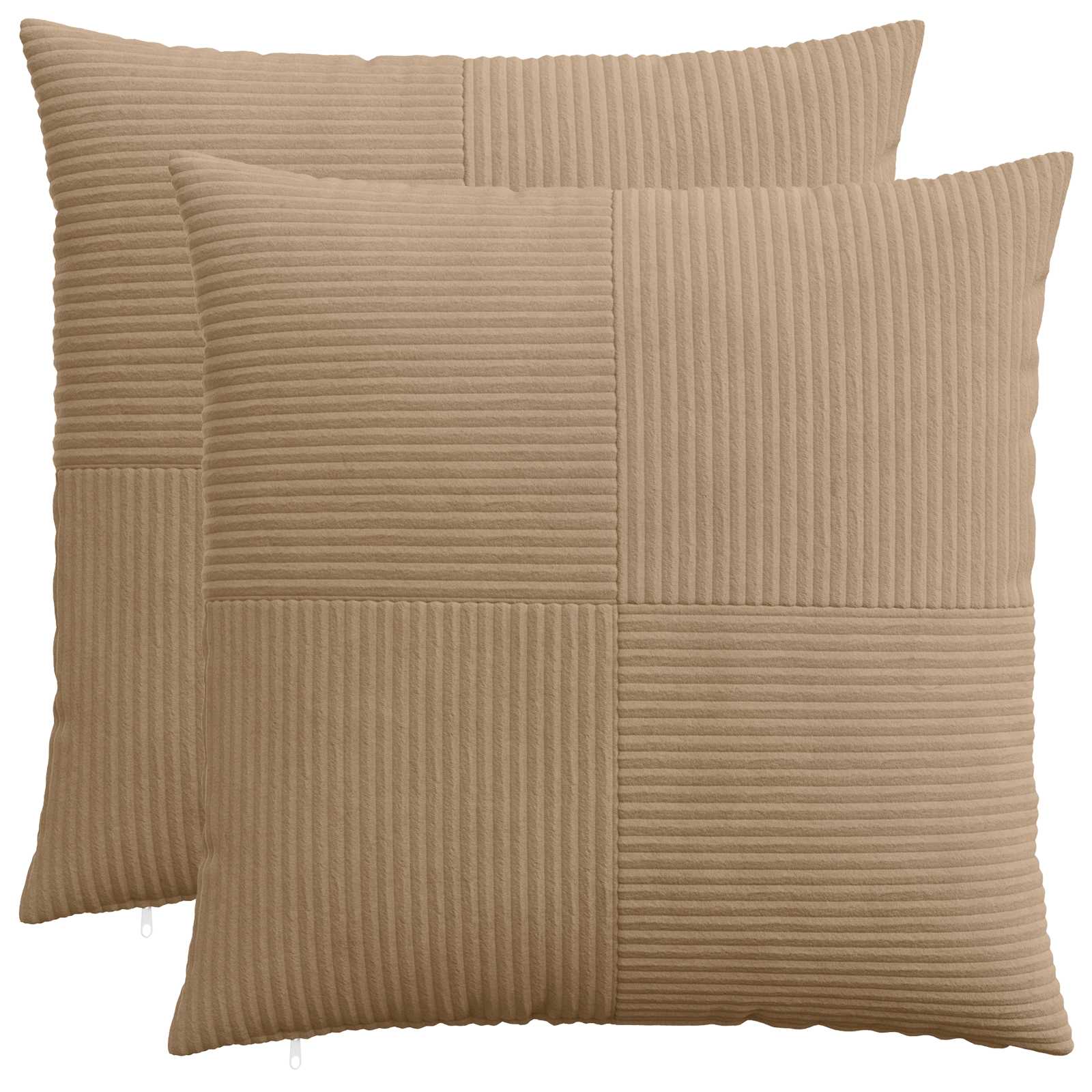 Presvlaka za jastuk 2 pcs ALMELO Smeđa 60 x 60 cm Kord