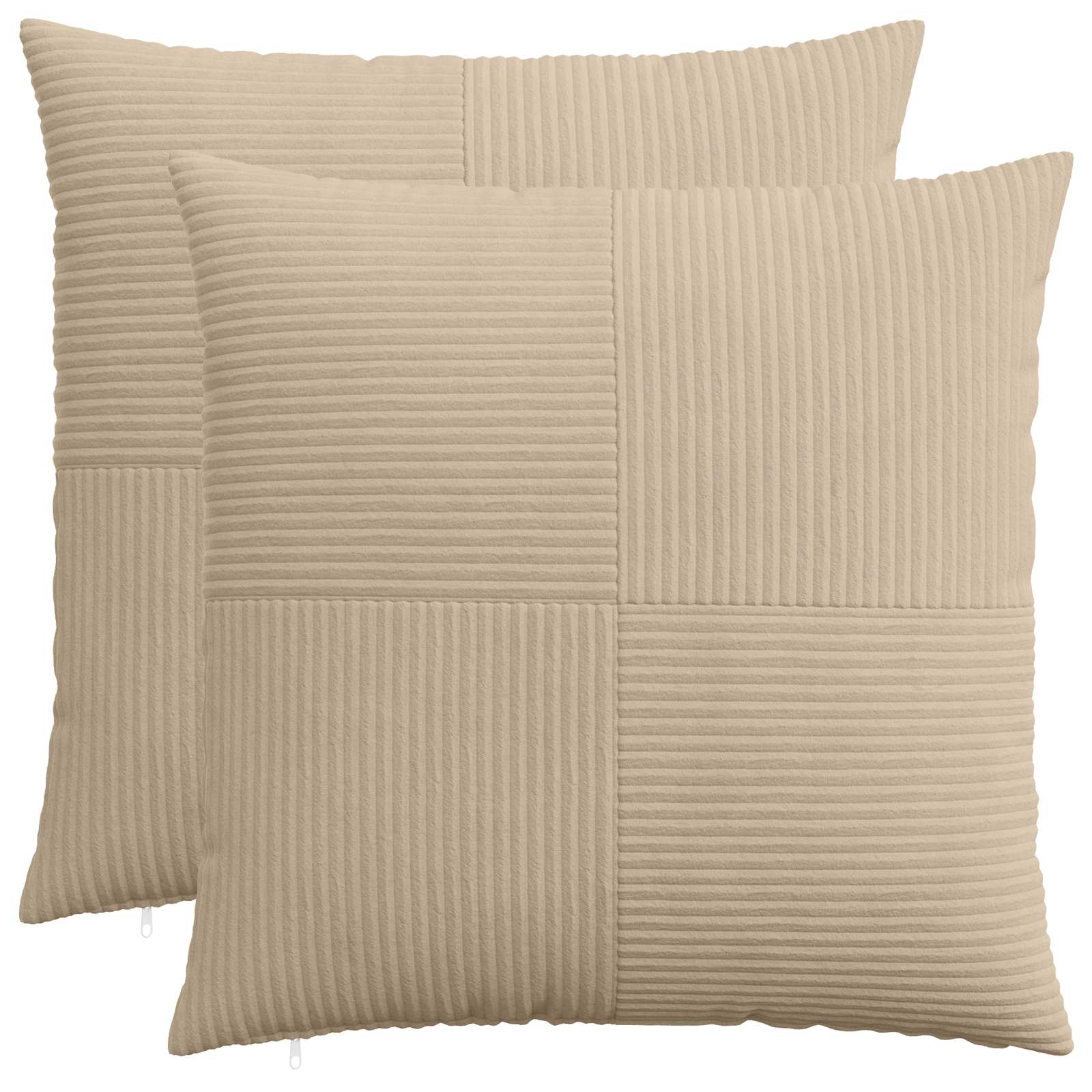 Presvlaka za jastuk 2 pcs ALMELO Sivosmeđa 60 x 60 cm Kord