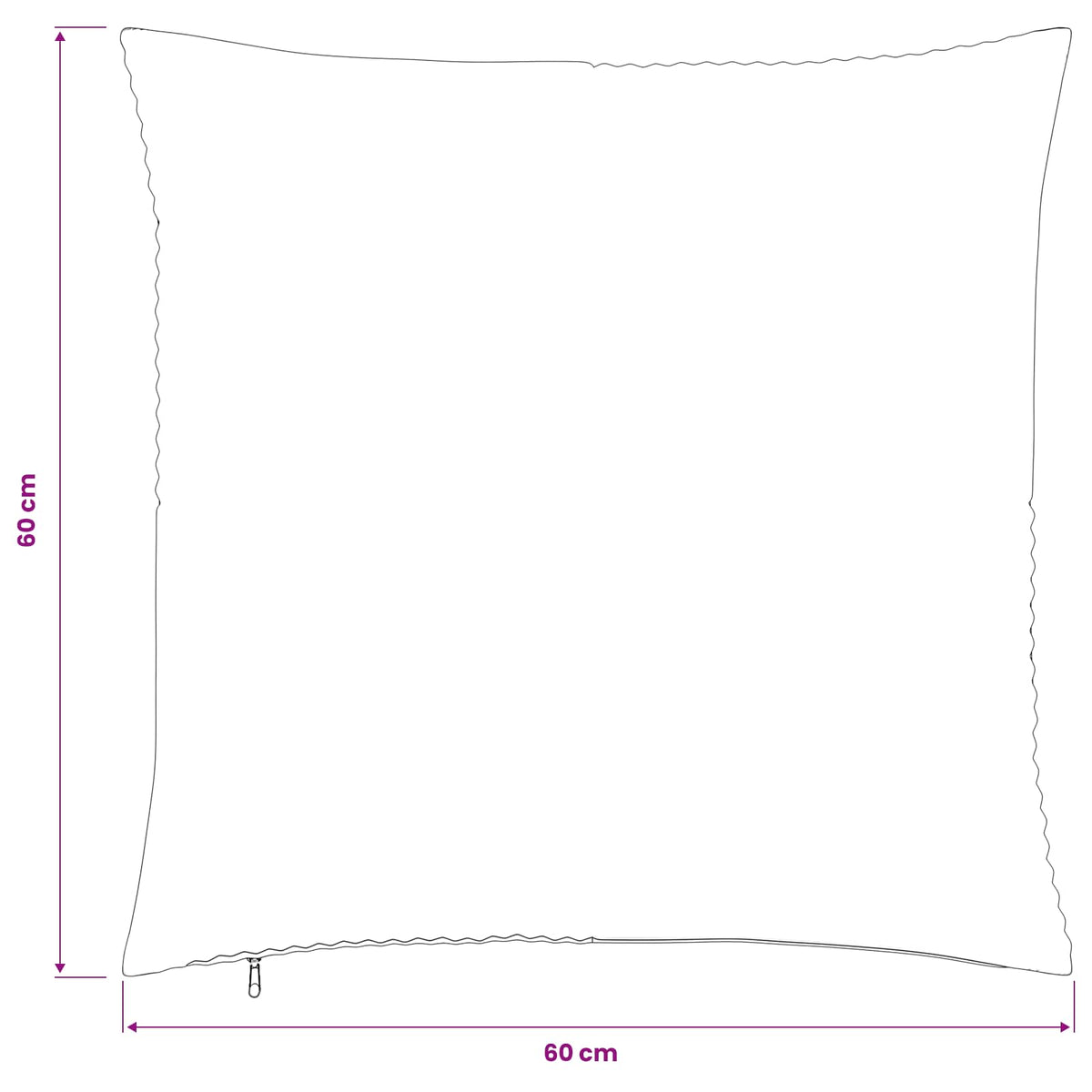 Presvlaka za jastuk 6 pcs ALMELO Sivosmeđa 60 x 60 cm Kord