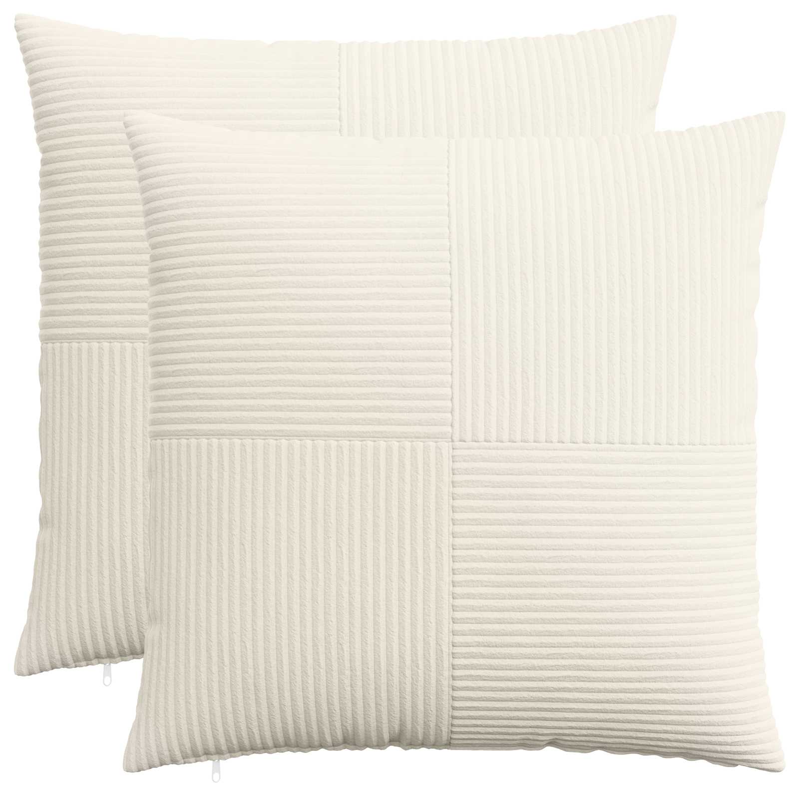 Presvlaka za jastuk 2 pcs ALMELO Krem 65 x 65 cm Kord