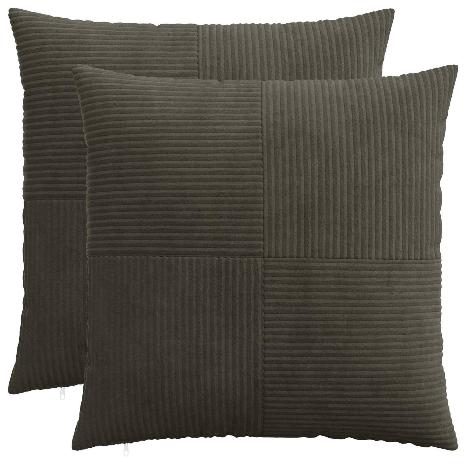 Presvlaka za jastuk 2 pcs ALMELO Antracit 70 x 70 cm Kord