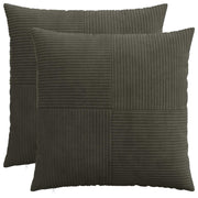 Presvlaka za jastuk 2 pcs ALMELO Antracit 70 x 70 cm Kord