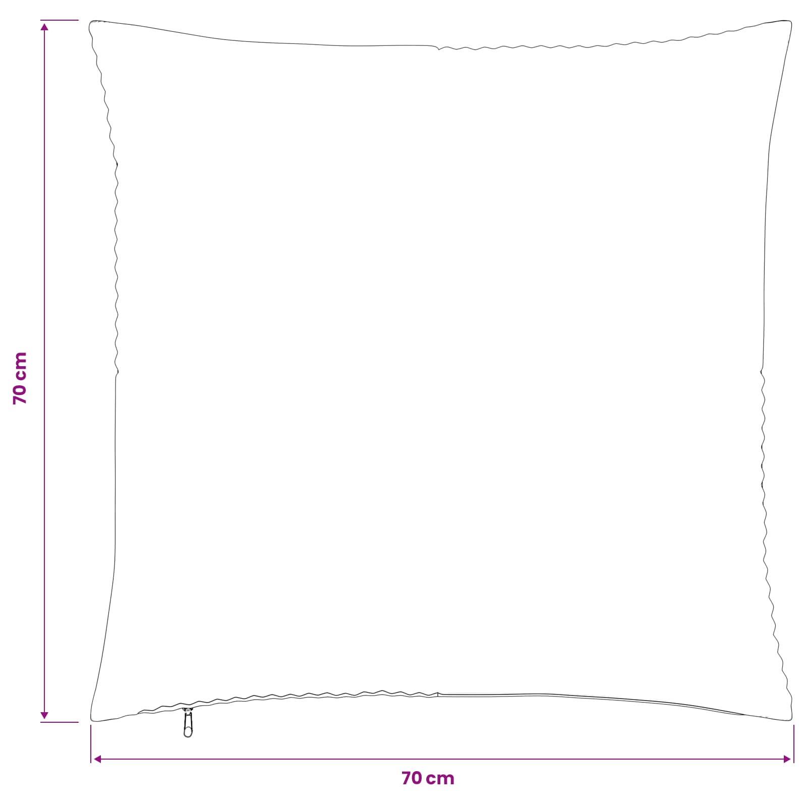 Presvlaka za jastuk 2 pcs ALMELO Antracit 70 x 70 cm Kord