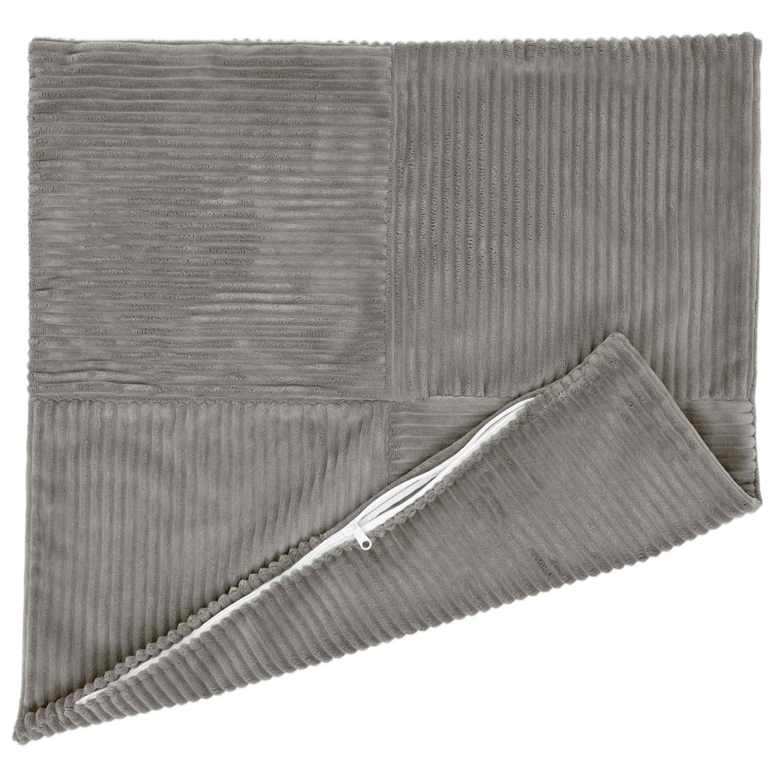 Presvlaka za jastuk 2 pcs ALMELO Svjetlosiva 80 x 80 cm Kord