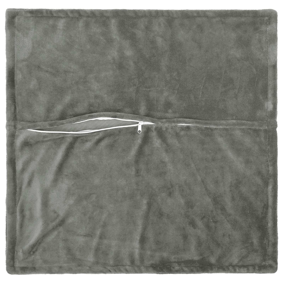 Presvlaka za jastuk 2 kom. HOUTEN Tamnosiva 30 x 30 cm Flanel