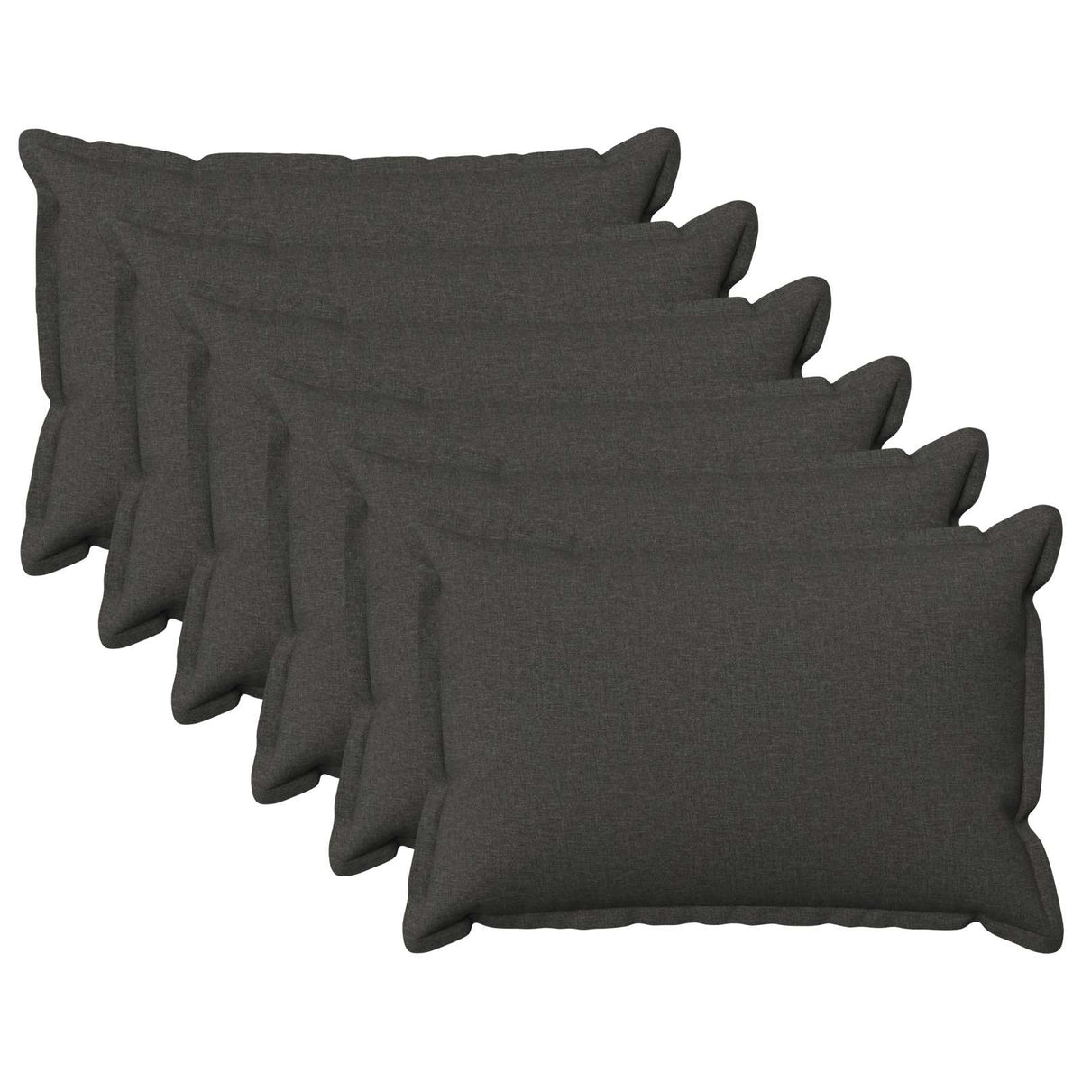 Presvlaka za jastuk 6 pcs HOUTEN Tamnosiva 30 x 50 cm