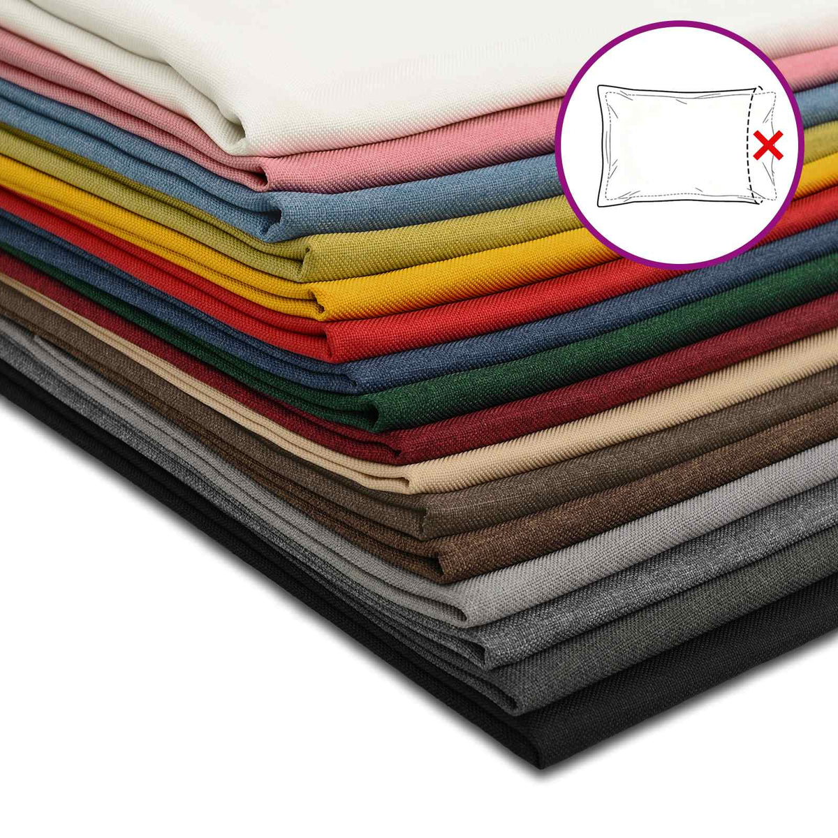 Presvlaka za jastuk 6 pcs HOUTEN Tamnosiva 30 x 50 cm