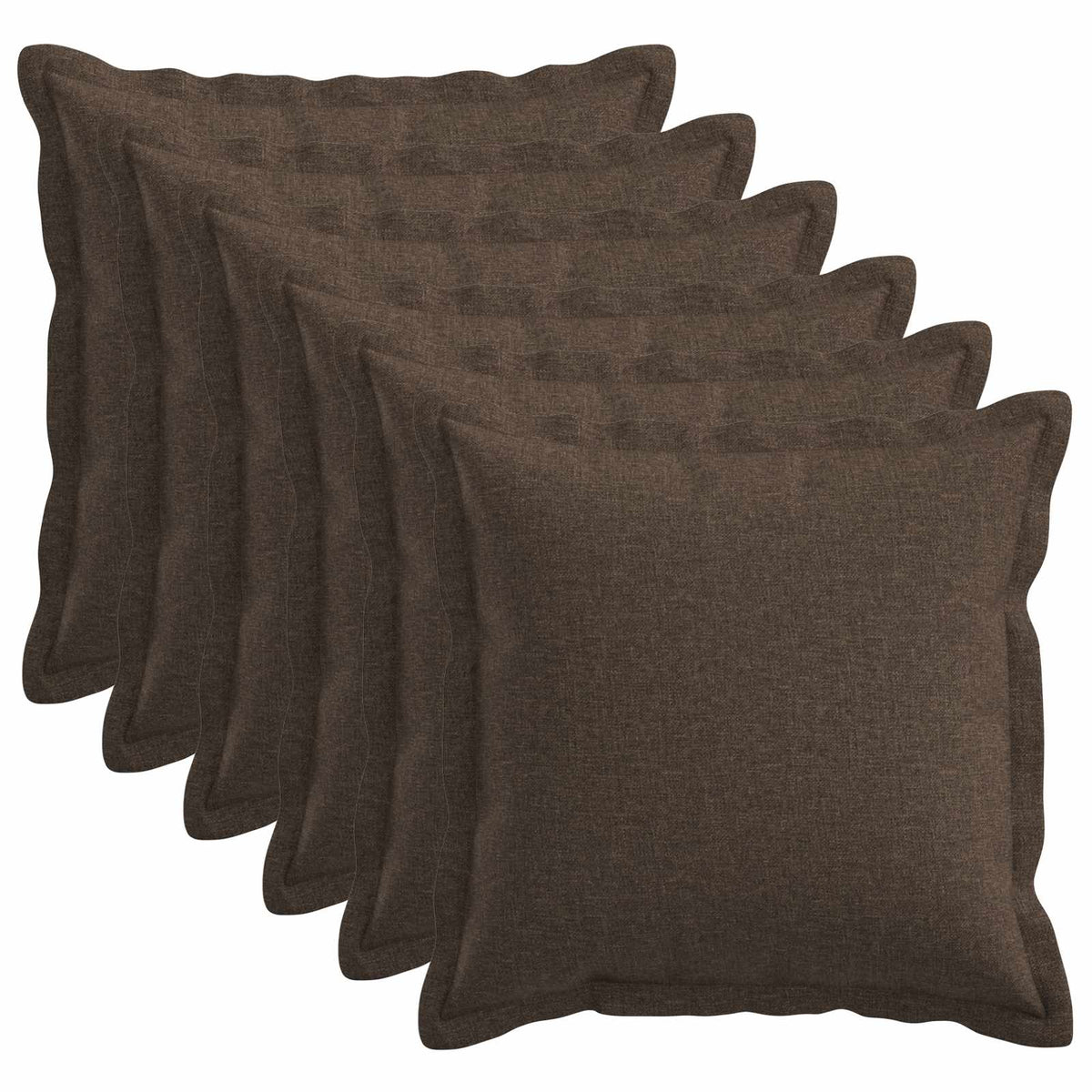 Presvlaka za jastuk 6 pcs HOUTEN Sivosmeđa 35 x 35 cm