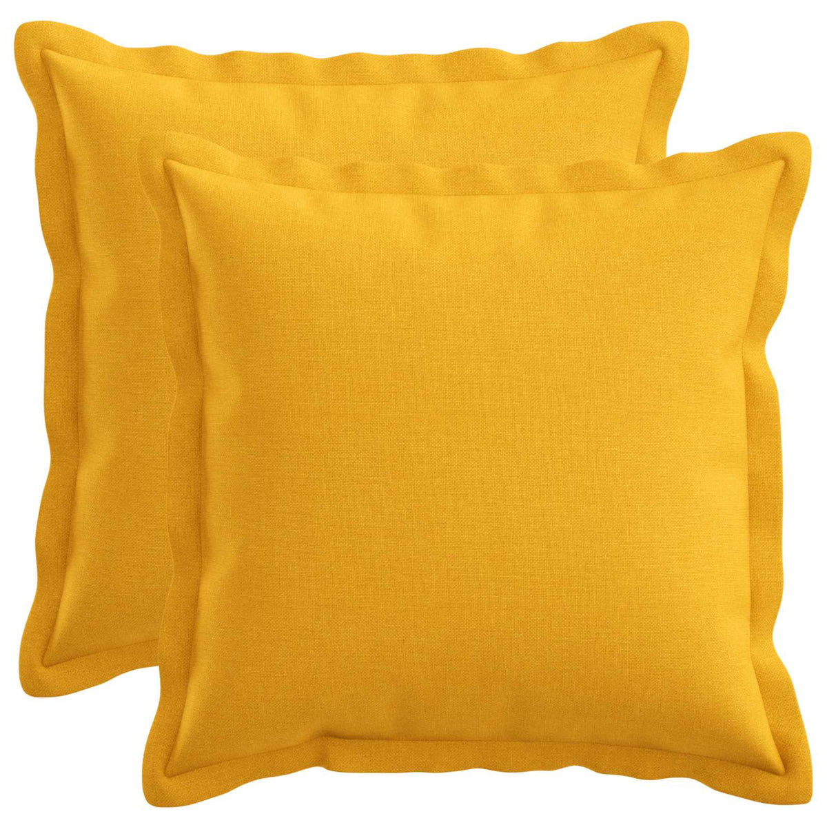 Presvlaka za jastuk 2 pcs HOUTEN Svijetlo žuta 35 x 35 cm