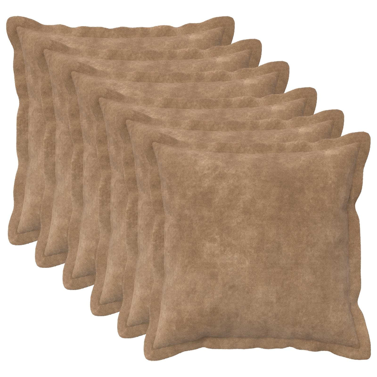 Presvlaka za jastuk 6 pcs HOUTEN Sivosmeđa 35 x 35 cm