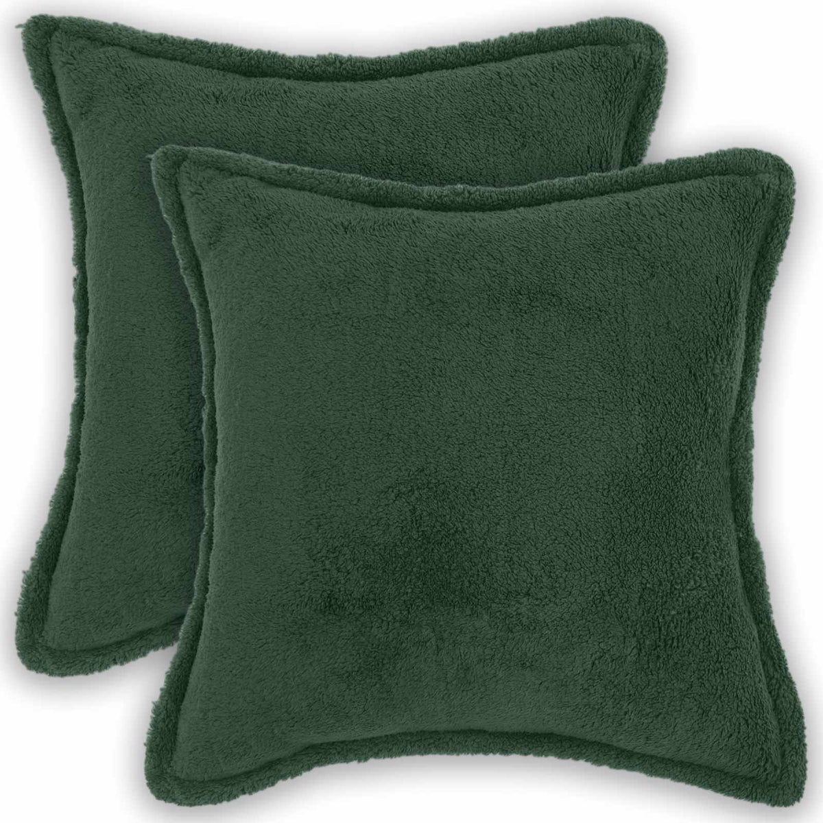 Presvlaka za jastuk 2 pcs HOUTEN Tamnozelena 35 x 35 cm Bouclé