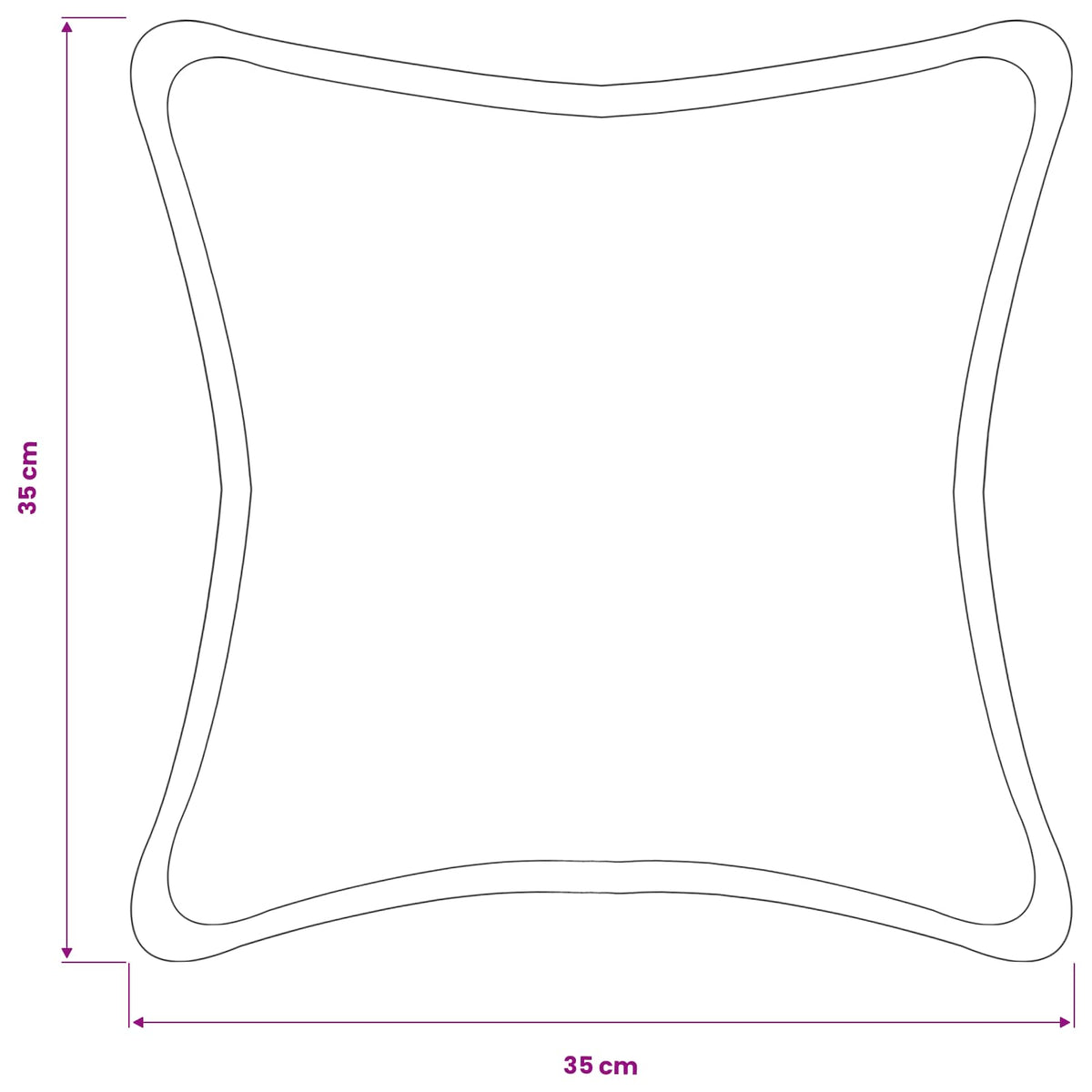 Presvlaka za jastuk 2 pcs HOUTEN Tamnozelena 35 x 35 cm Bouclé