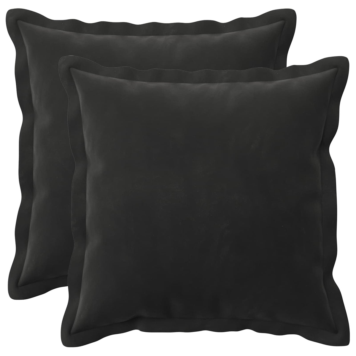 Presvlaka za jastuk 2 pcs HOUTEN Crna 40 x 40 cm Baršun