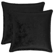 Presvlaka za jastuk 2 pcs HOUTEN Crna 40 x 40 cm Flanel