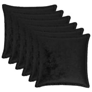 Presvlaka za jastuk 6 pcs HOUTEN Crna 40 x 40 cm Flanel