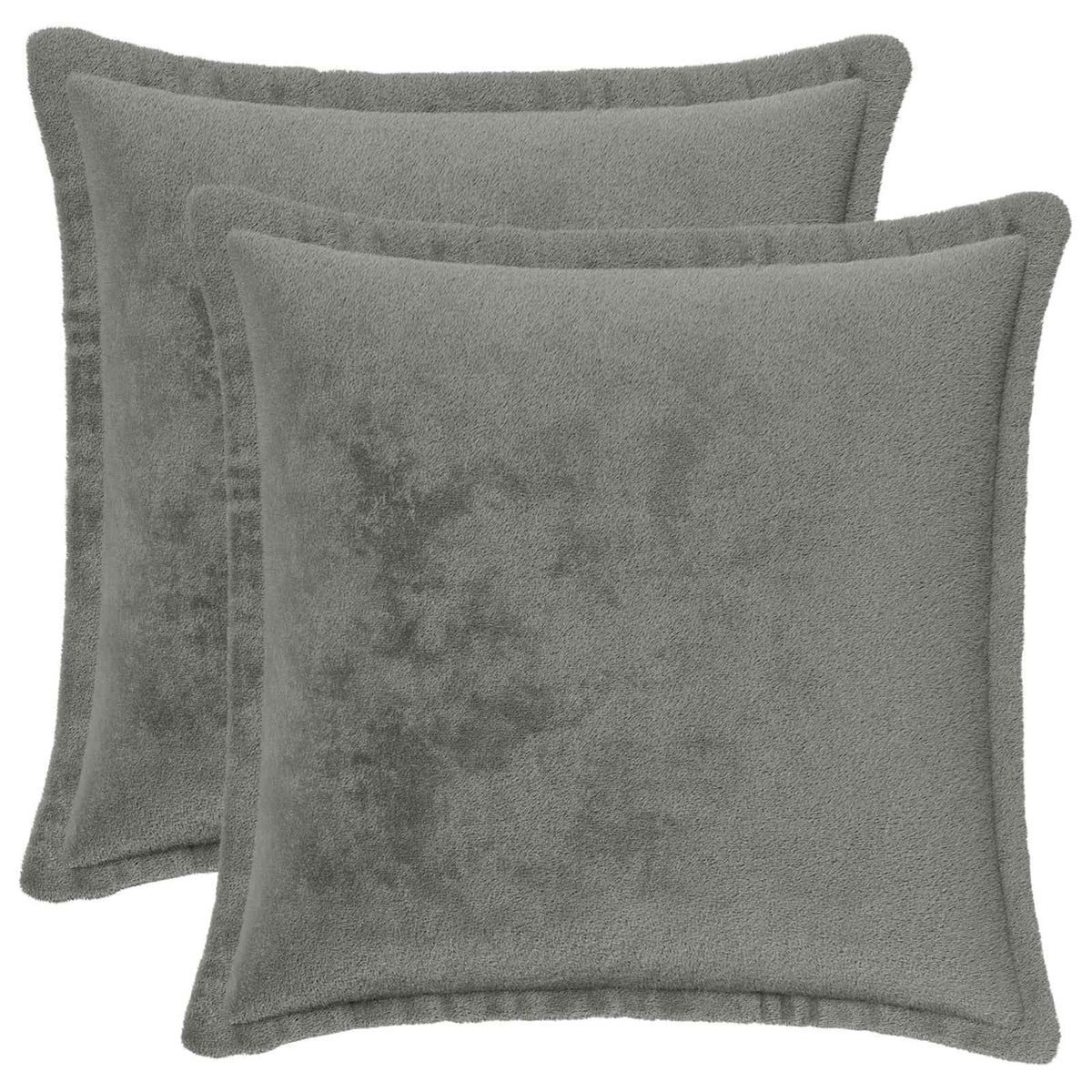 Presvlaka za jastuk 2 kom. HOUTEN Tamnosiva 40 x 40 cm Flanel