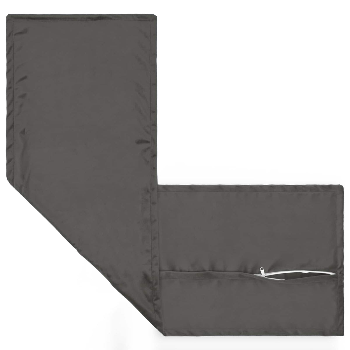 Presvlaka za jastuk 2 kom. HOUTEN Tamnosiva 40 x 145 cm Baršun