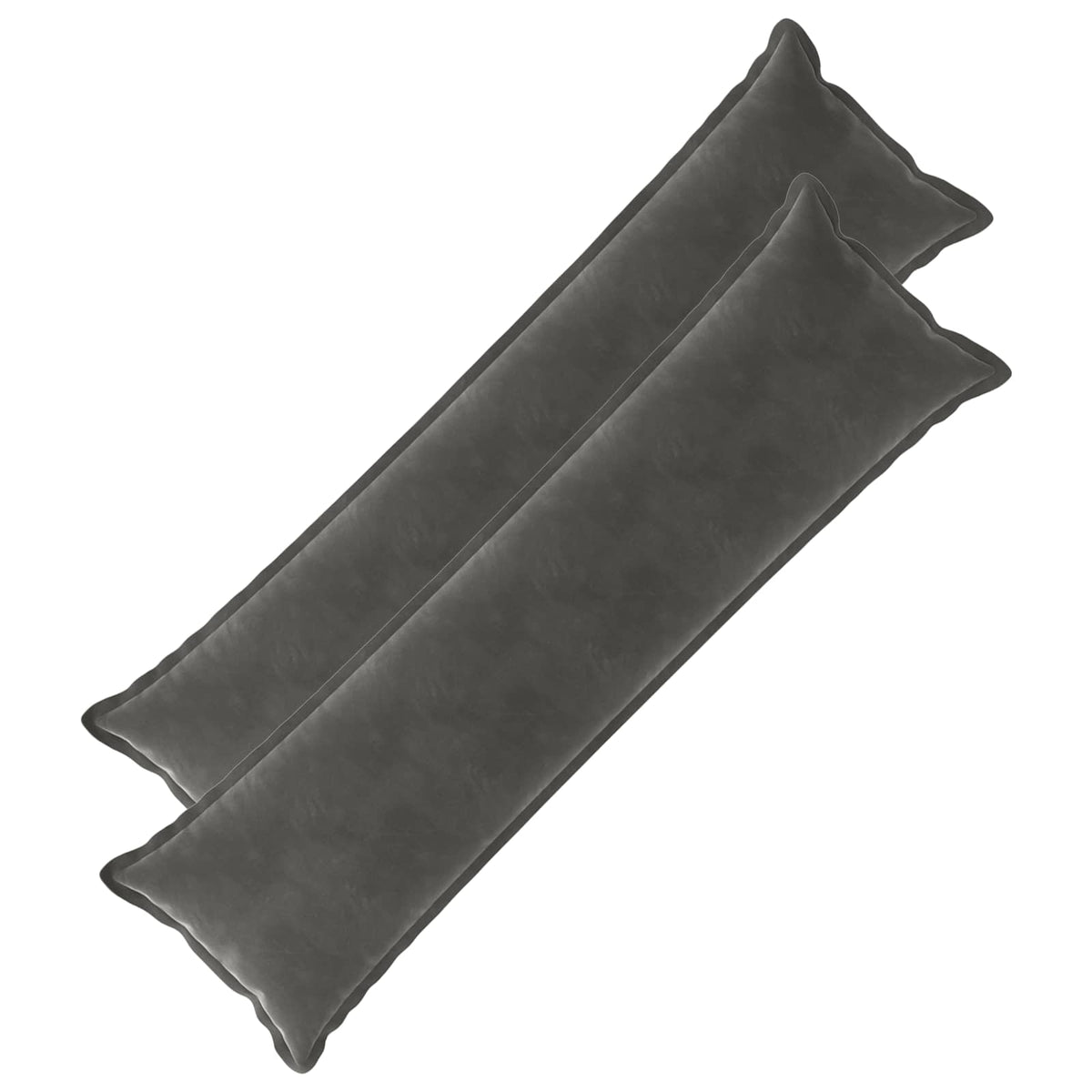 Presvlaka za jastuk 2 kom. HOUTEN Tamnosiva 40 x 145 cm Baršun