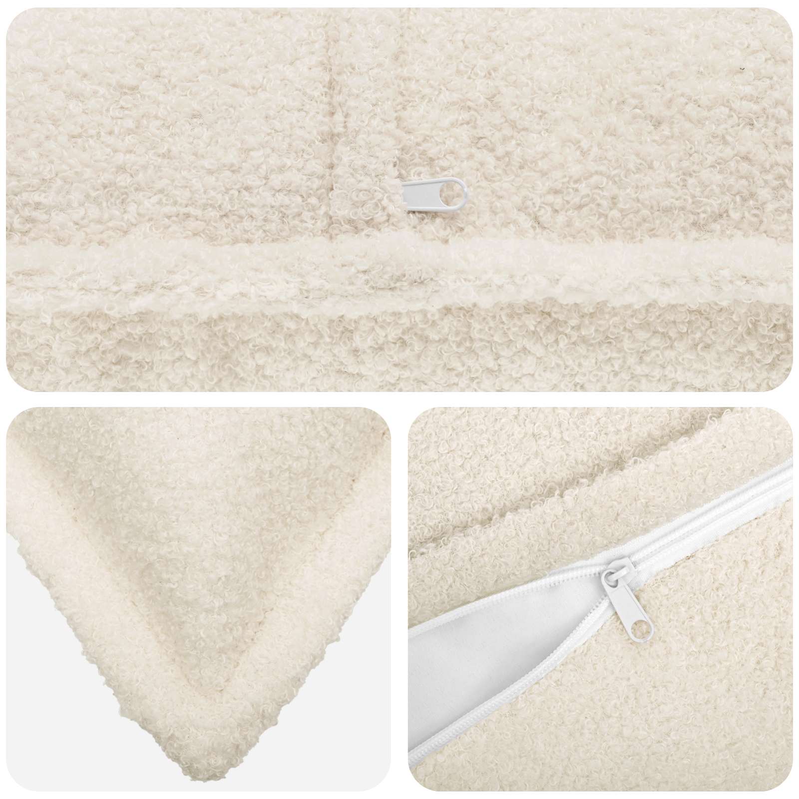 Presvlaka za jastuk HOUTEN Krem 40 x 145 cm Bouclé