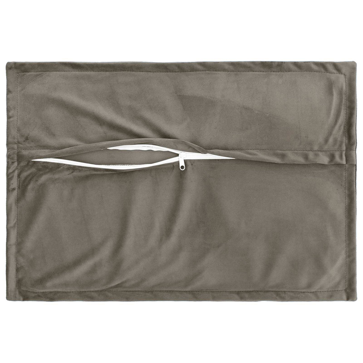 Presvlaka za jastuk 2 pcs HOUTEN Svjetlosiva 40 x 60 cm Baršun