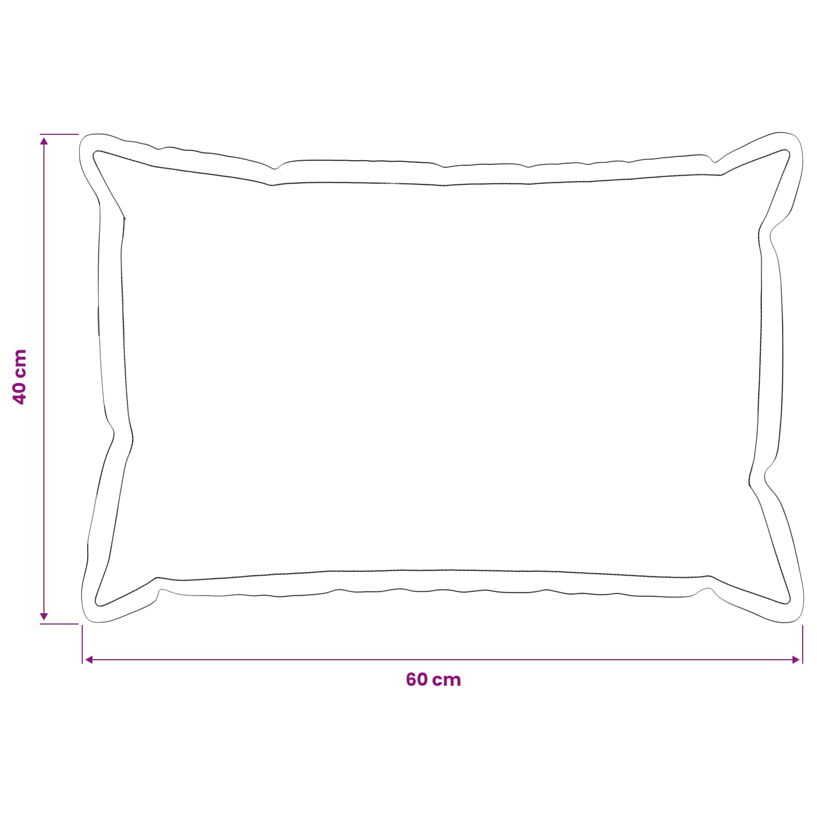 Presvlaka za jastuk 6 pcs HOUTEN Tamnosiva 40 x 60 cm Bouclé