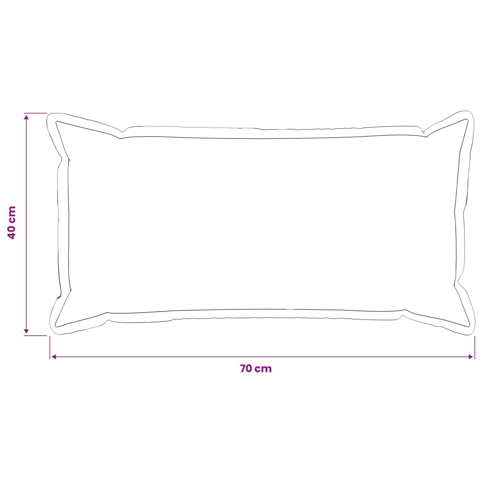 Presvlaka za jastuk 6 pcs HOUTEN Krem 40 x 70 cm Bouclé