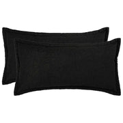 Presvlaka za jastuk 2 pcs HOUTEN Crna 40 x 70 cm Bouclé