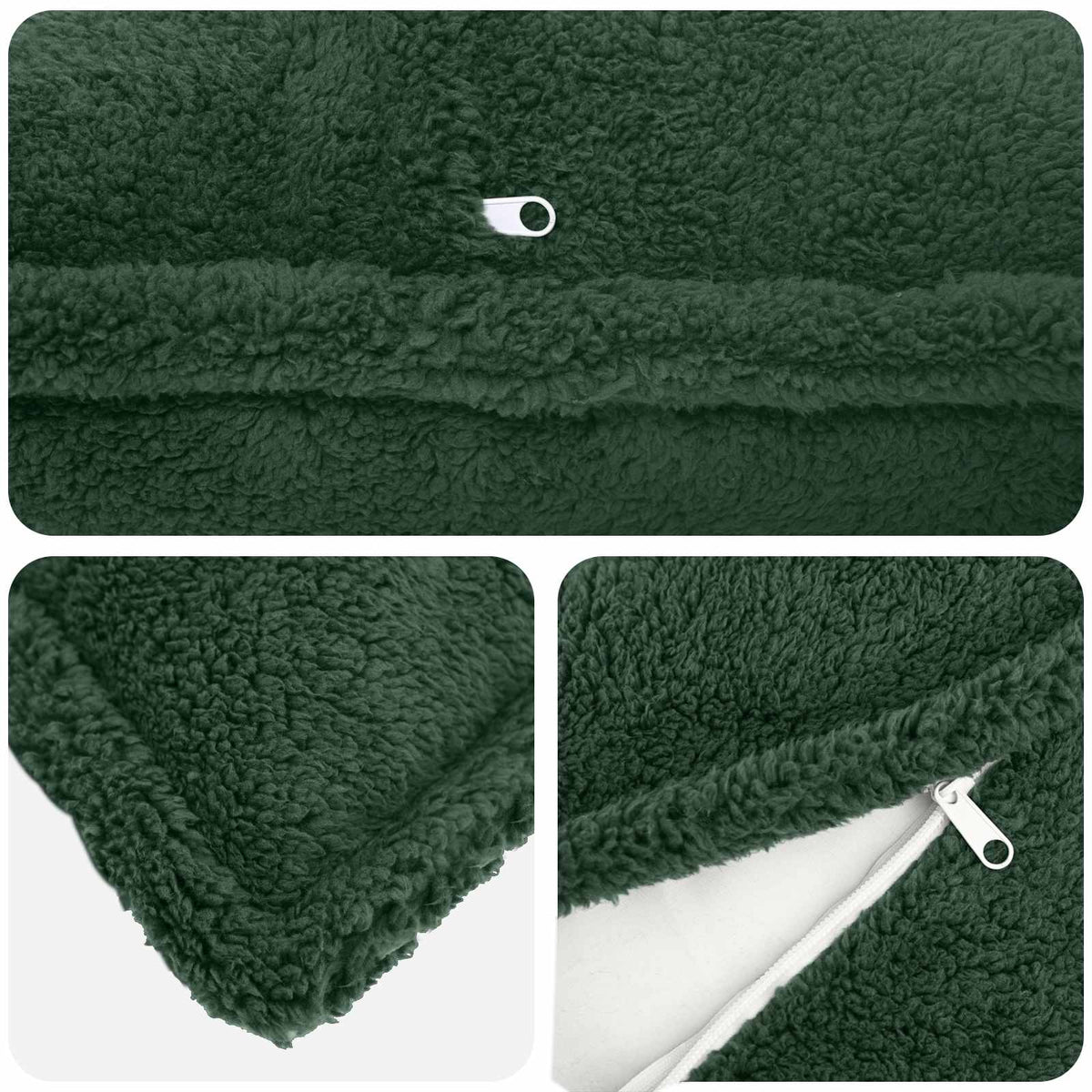 Presvlaka za jastuk 6 pcs HOUTEN Tamnozelena 40 x 70 cm Bouclé