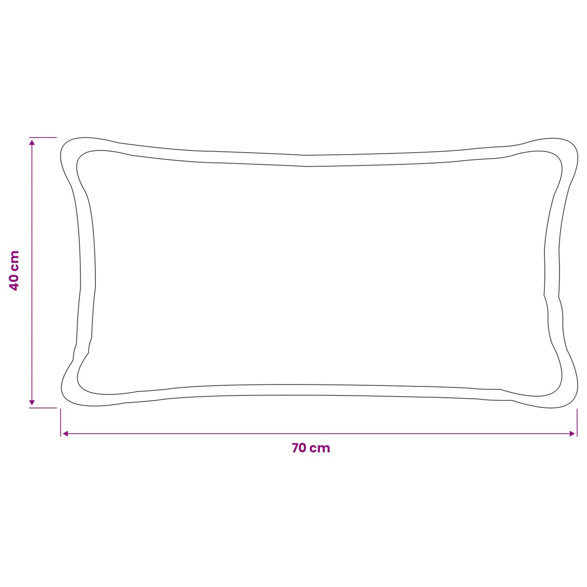 Presvlaka za jastuk 6 pcs HOUTEN Tamnozelena 40 x 70 cm Bouclé