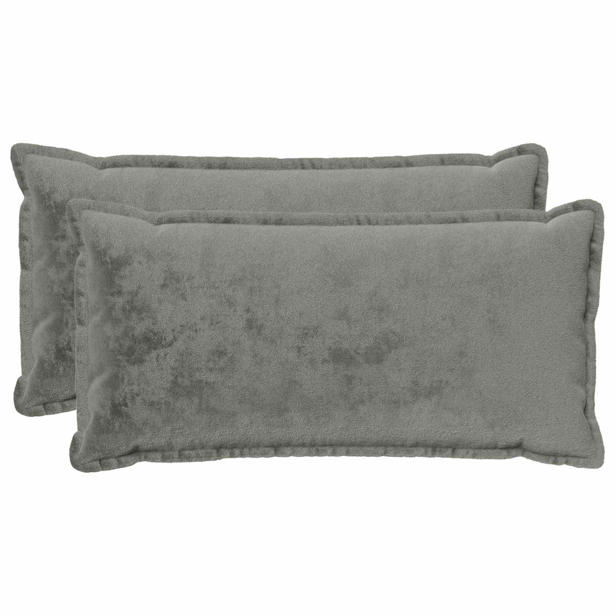 Presvlaka za jastuk 2 kom. HOUTEN Tamnosiva 40 x 70 cm Flanel