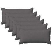 Presvlaka za jastuk 6 pcs HOUTEN Svjetlosiva 40 x 80 cm