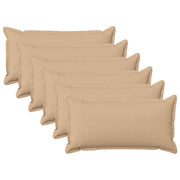 Presvlaka za jastuk 6 pcs HOUTEN Krem 40 x 80 cm Umjetni lan
