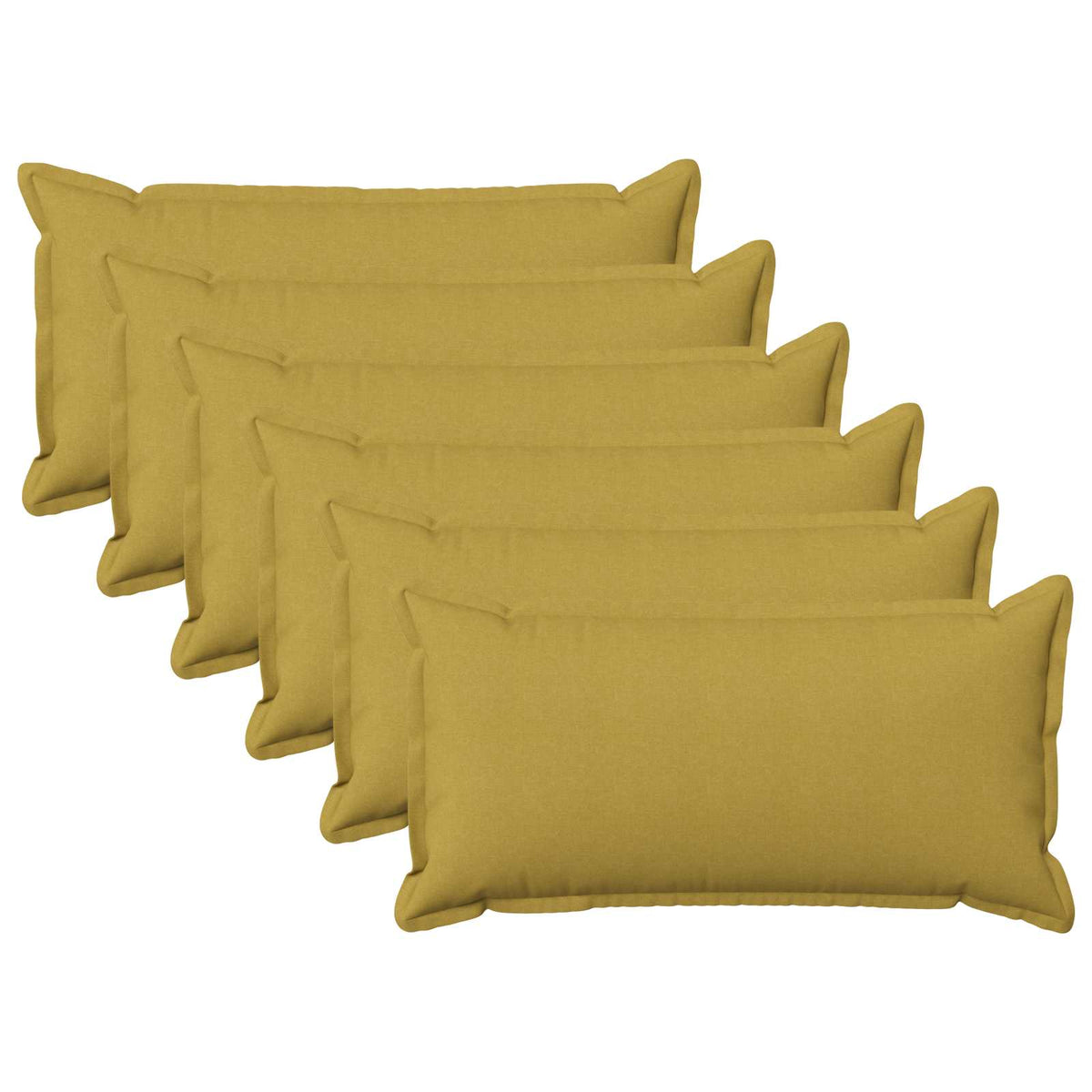 Presvlaka za jastuk 6 pcs HOUTEN Svijetlo zelena 40 x 80 cm