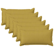 Presvlaka za jastuk 6 pcs HOUTEN Svijetlo zelena 40 x 80 cm