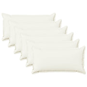 Presvlaka za jastuk 6 pcs HOUTEN Bijela 40 x 80 cm Umjetni lan