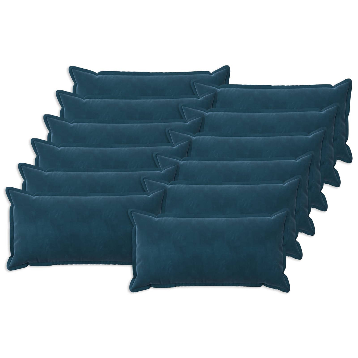 Presvlaka za jastuk 12 pcs HOUTEN Plava 40 x 80 cm Baršun