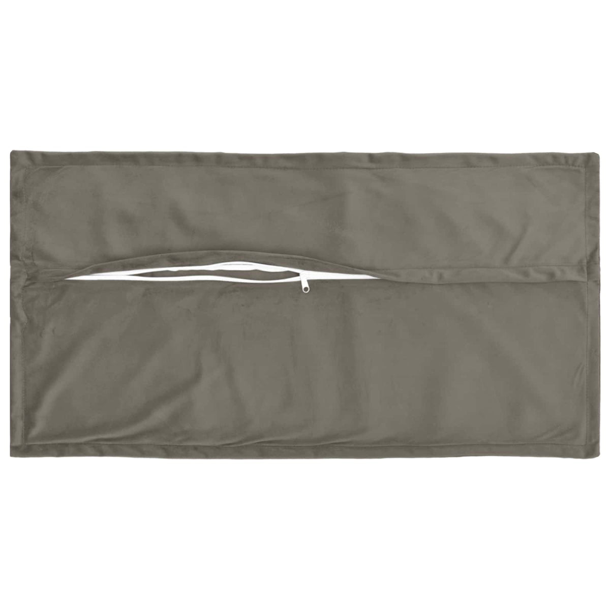 Presvlaka za jastuk 2 pcs HOUTEN Svjetlosiva 40 x 80 cm Baršun