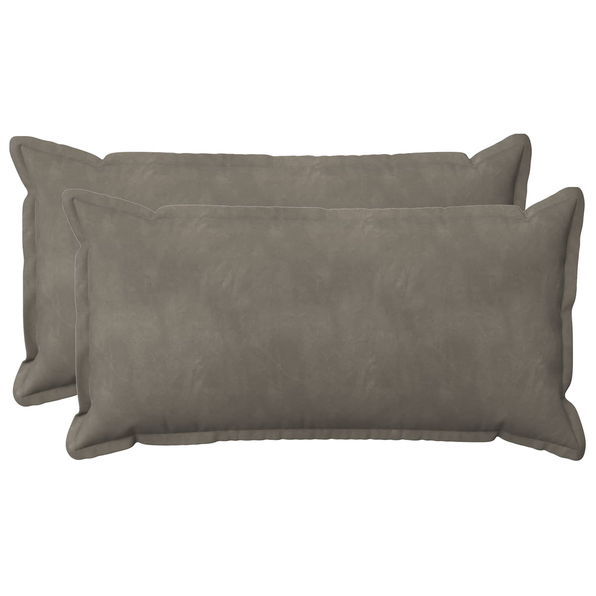 Presvlaka za jastuk 2 pcs HOUTEN Svjetlosiva 40 x 80 cm Baršun