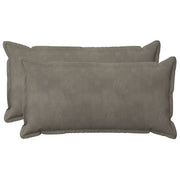 Presvlaka za jastuk 2 pcs HOUTEN Svjetlosiva 40 x 80 cm Baršun