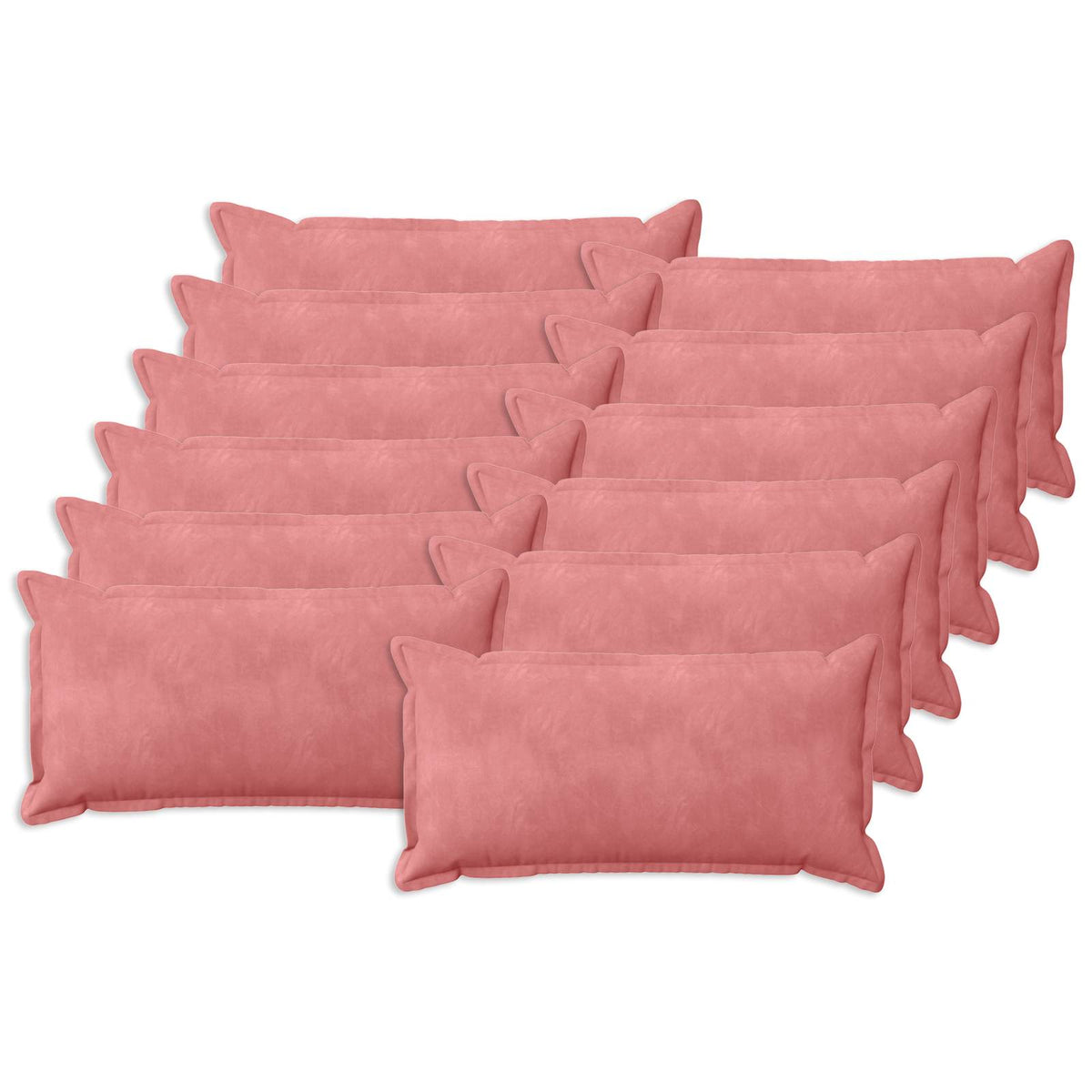 Presvlaka za jastuk 12 pcs HOUTEN Ružičasta 40 x 80 cm Baršun