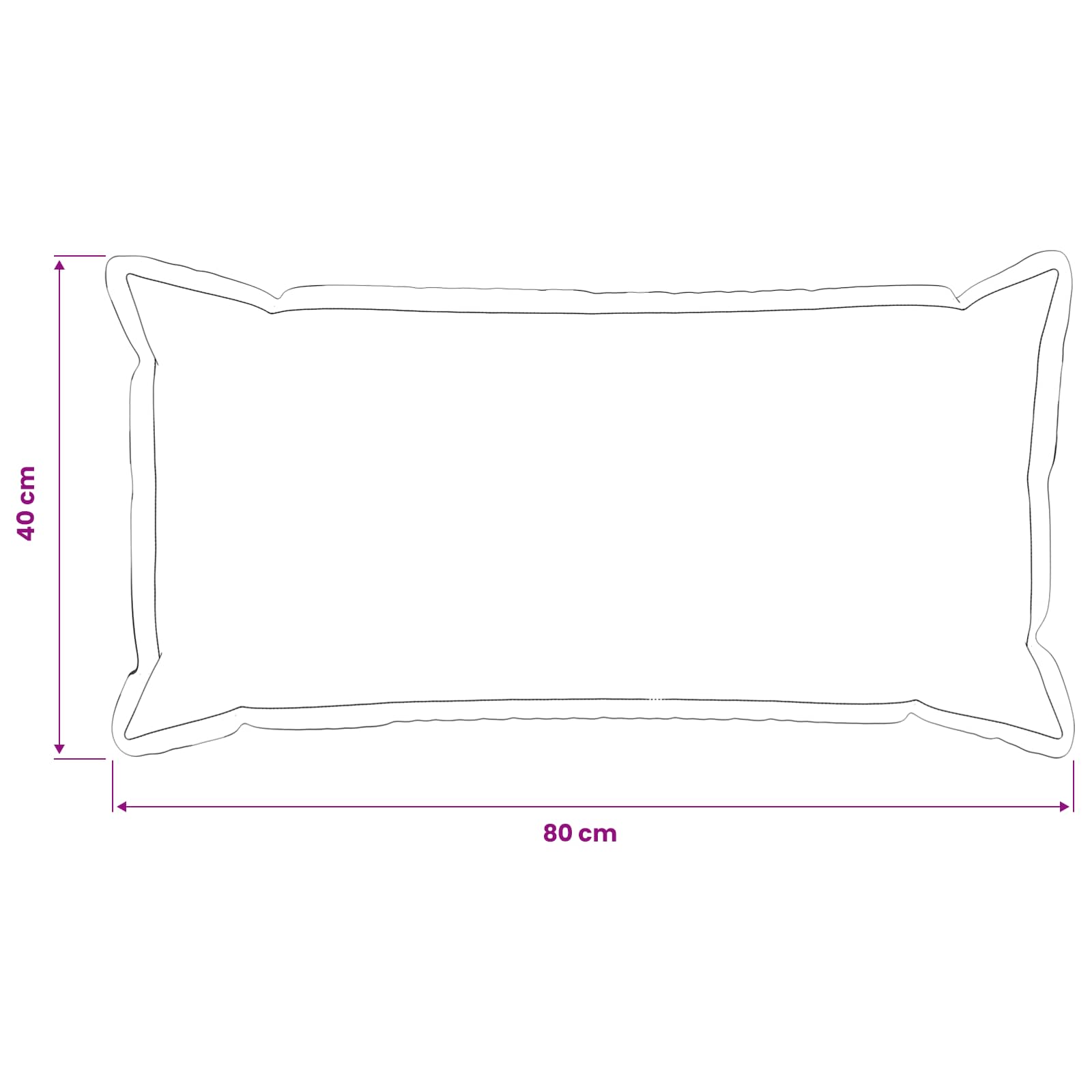 Presvlaka za jastuk 12 kom. HOUTEN Tamnosiva 40 x 80 cm Bouclé