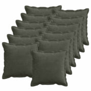 Presvlaka za jastuk 12 kom. HOUTEN Antracit 45 x 45 cm Kord