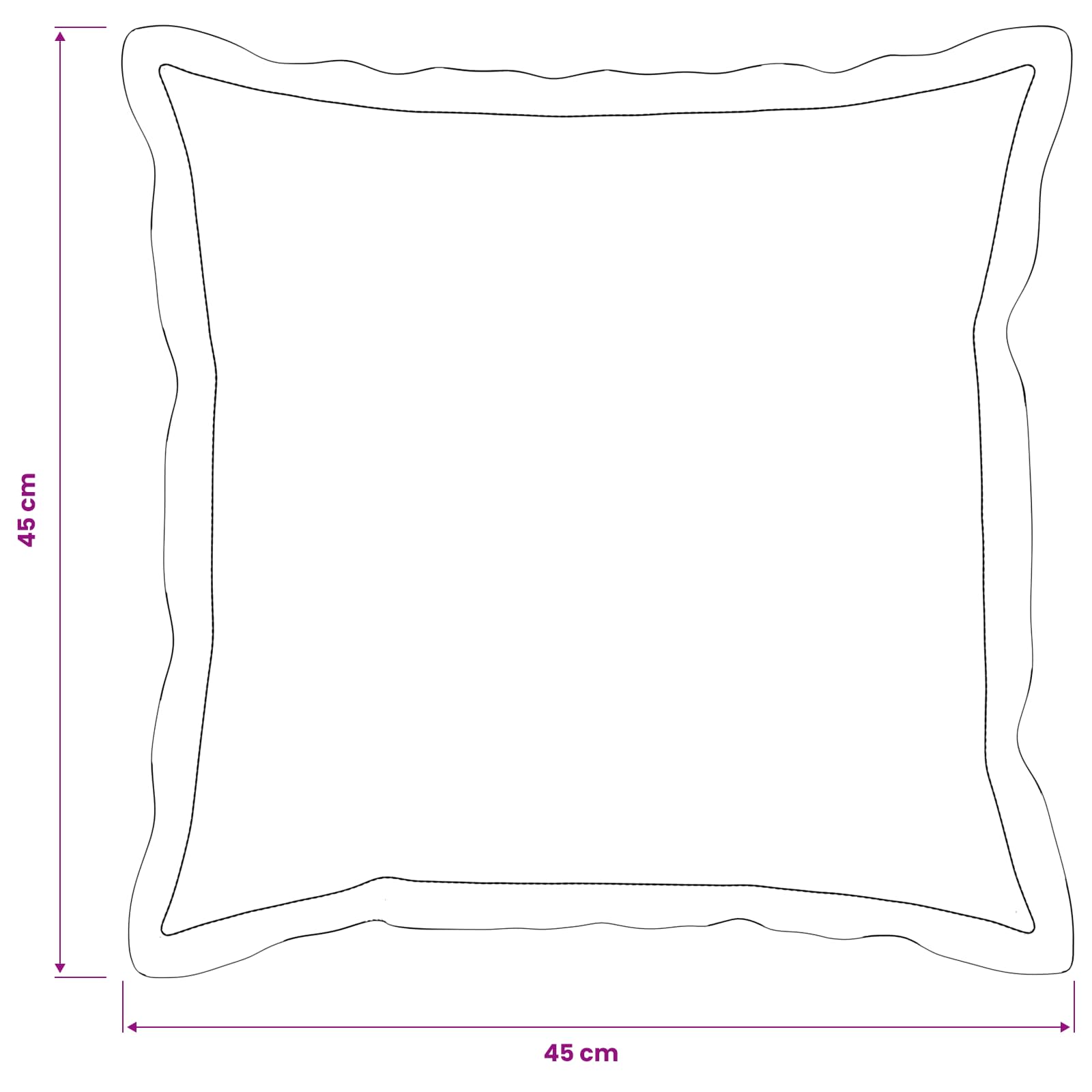 Presvlaka za jastuk 2 pcs HOUTEN Ružičasta 45 x 45 cm Bouclé